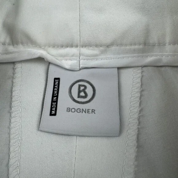 NWT BOGNER Bermuda Lara2 Shorts Women's XL/12 White 13 Inch Inseam Stretch - Picture 6 of 15